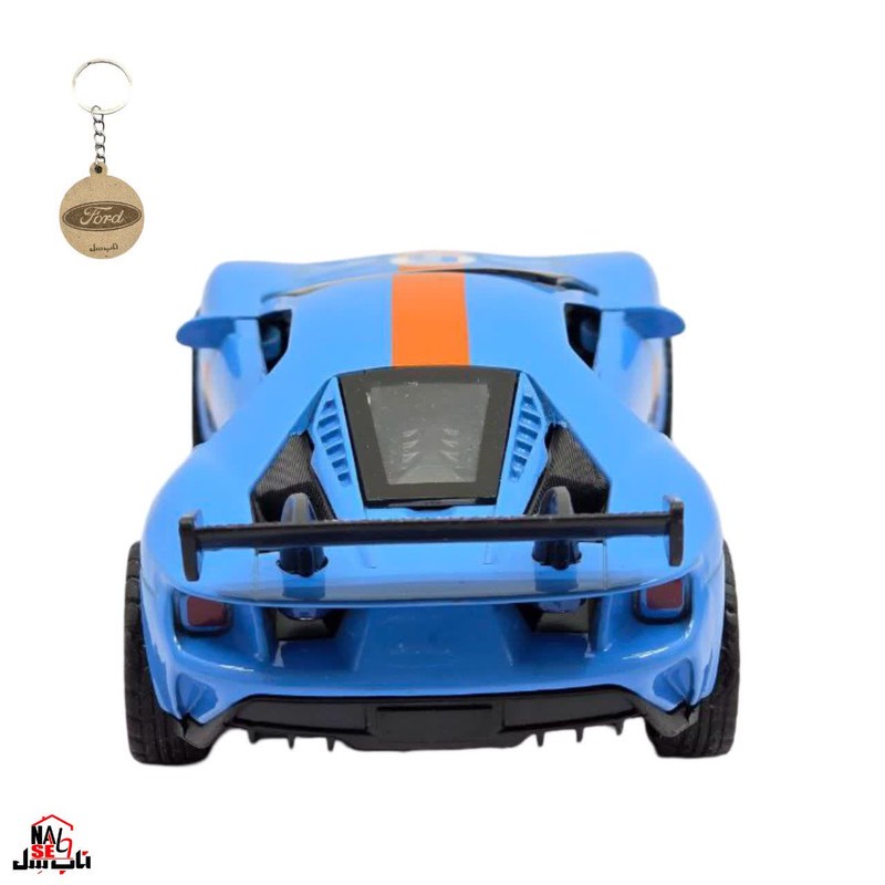ماکت ماشین ناب سل مدل فورد جی تی رالی اسپرت فلزی موزیکال چراغدار FORD GT به همراه جاسوییچی