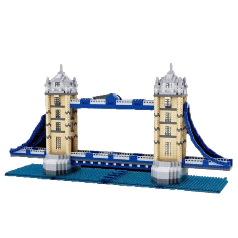 ساختنی 2300 تکه ناب سل مدل برج های دوقلو لندن کد 2300PCS PZS TOWER BRIDGE BUILDING 32082