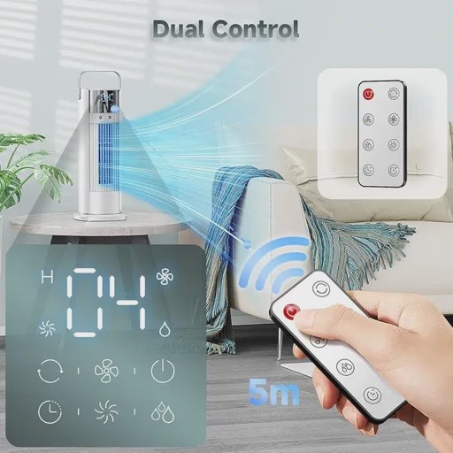 کولر قابل حمل F20 با نوسان 90 درجه و رطوبت ساز