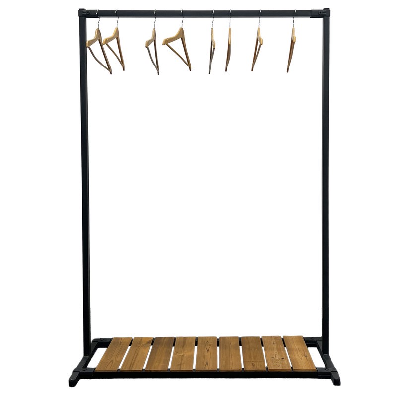 رگال لباس مدل اتصالی چوب کد T002 طول 110 سانتی متر
