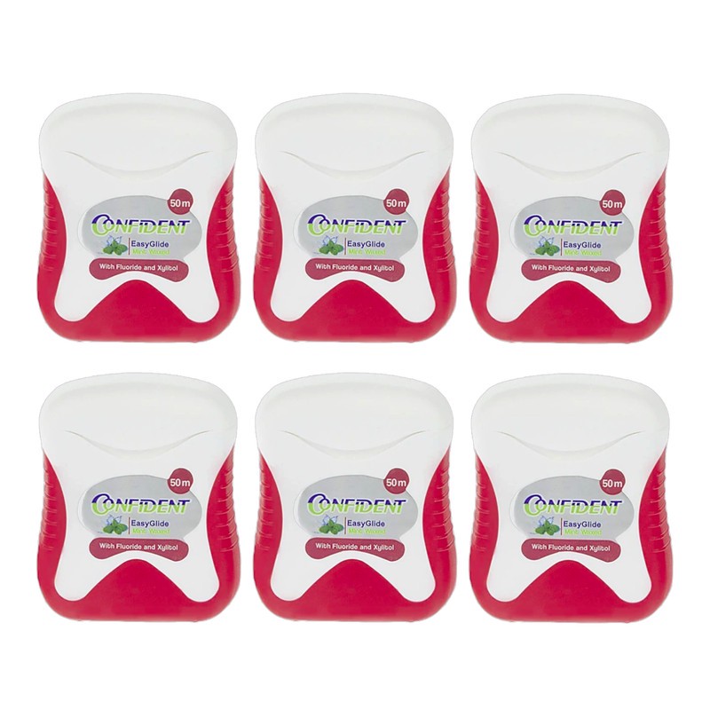 نخ دندان کانفیدنت مدل EASY GLIDE مجموعه 6 عددی