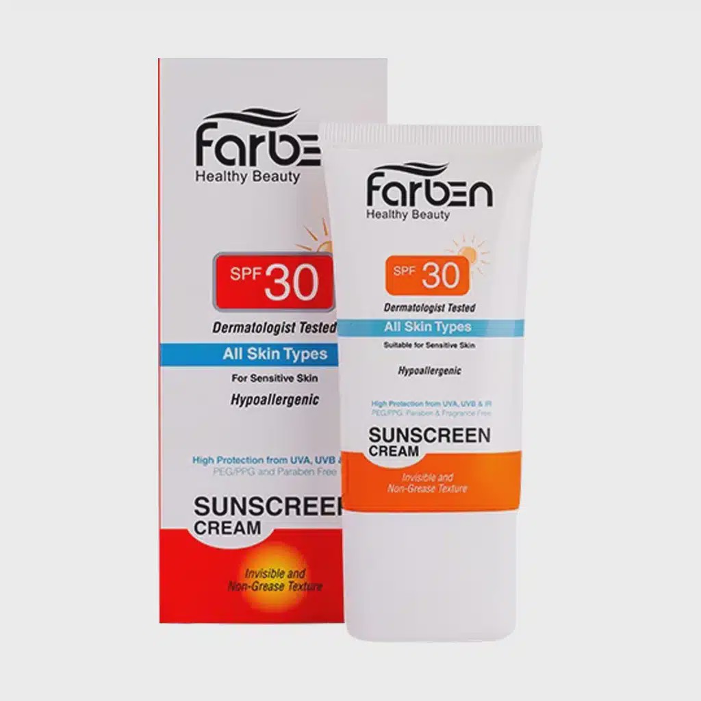 ضد آفتاب SPF 30 فاربن FARBEN محافظت روزانه از پوست