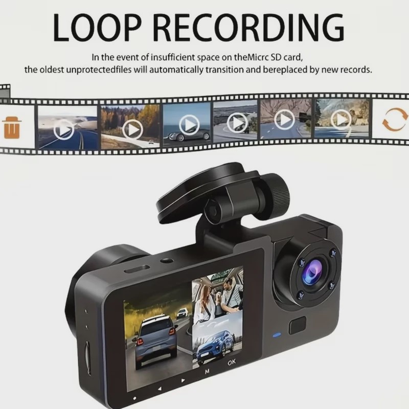 دوربین ثبت وقایع 4K خودرو مدل Blackbox-3Lenz