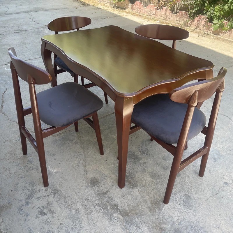 میز و صندلی ناهارخوری چهار نفره گالری والریان مدل M-CH-1504