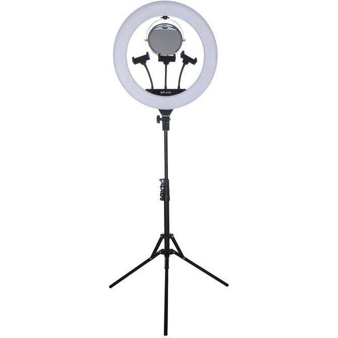رینگ لایت سیرا مدل SR416 به همراه سه پایه و آینهجدید