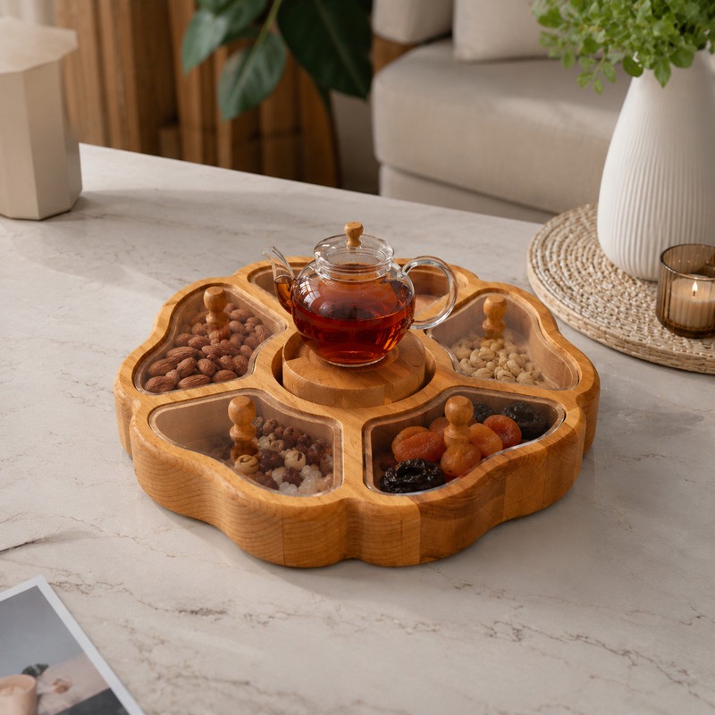اردوخوری نیوهوم مدل وارمردار طرح گل کد 1004
