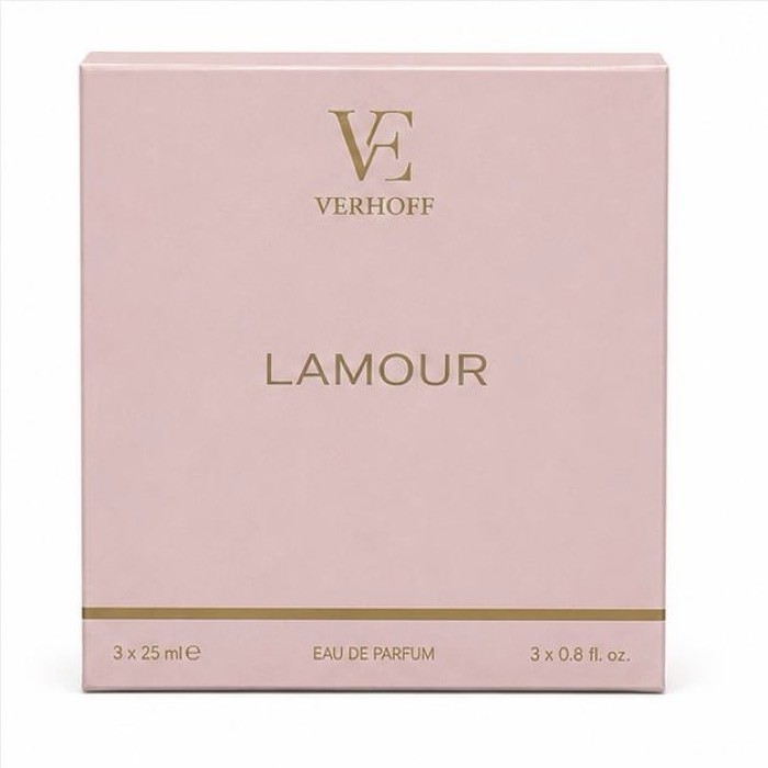 عطر جیبی زنانه ورهف مدل لامور با رایحه گلی حجم 25 میلی لیتر بسته 3 عددی