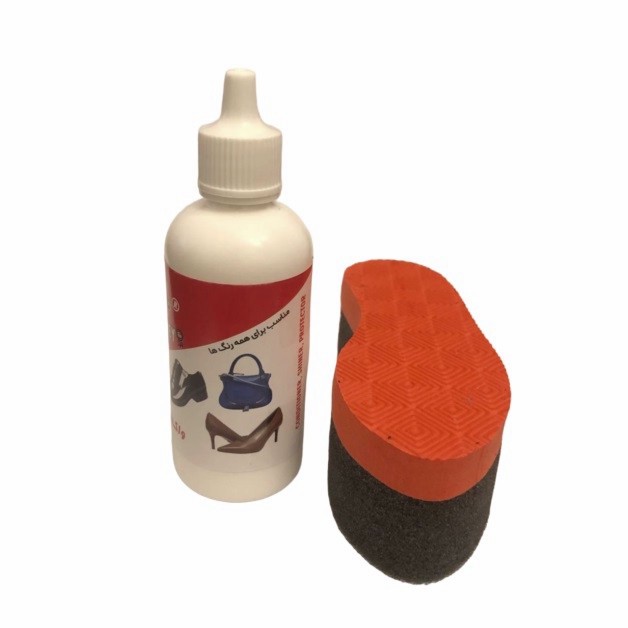 واکس براق کننده کفش مانکی مدل LEATHER WAX به همراه اسفنج