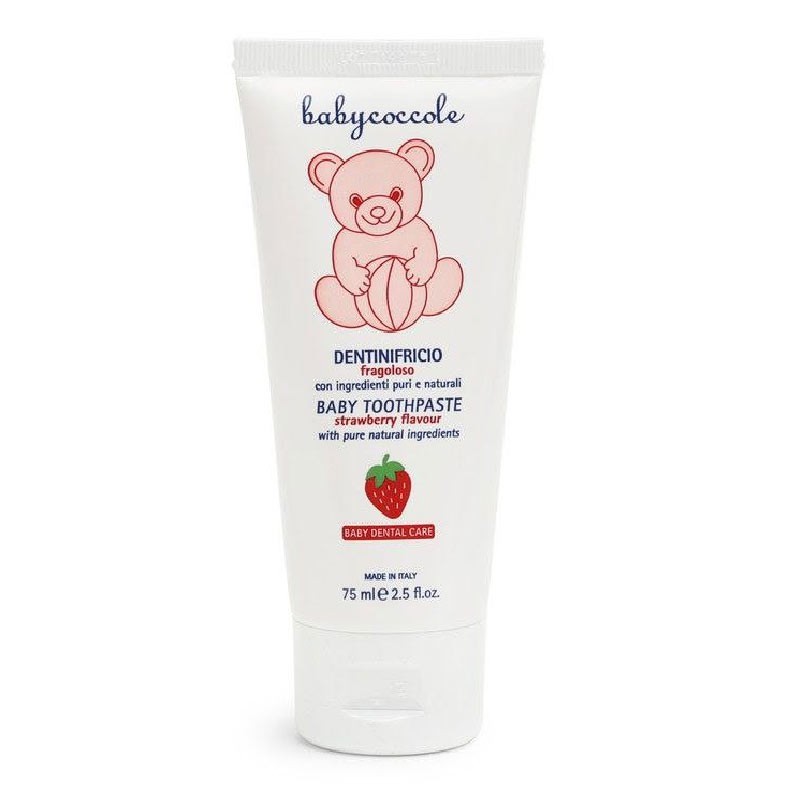 خمیر دندان کودک بیبی کوکول مدل strawberry حجم 75 میلی لیتر
