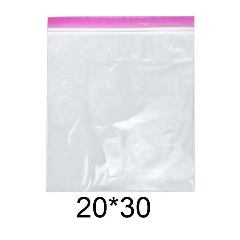 کیسه زیپ دار مدل دو زیپ کد 20x30 بسته 500 عددی