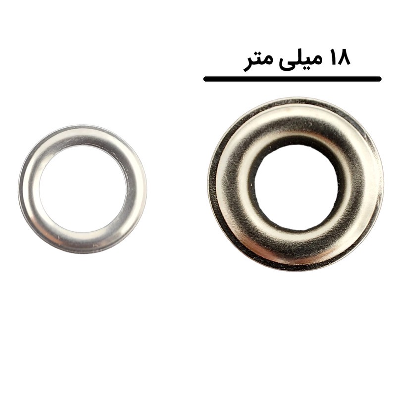 پرچ حلقه کد S18 بسته 100 عددی به همراه قالب