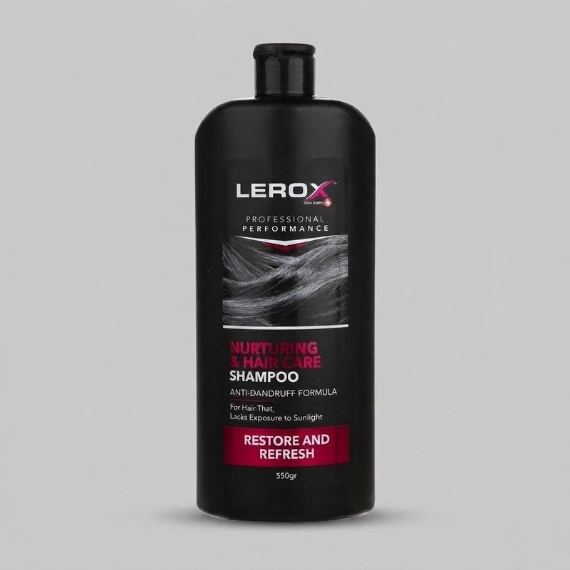 شامپو مو تقویتکننده مو لروکس مخصوص موهای آسیبدیده و خشک، وزن 550 گرم مدل Nurturing Hair Care، ترمیمکننده، براقکننده،...