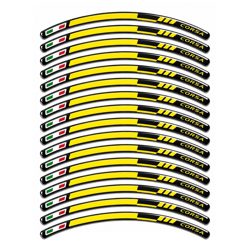 برچسب دوررینگ ژله ای موتورسیکلت رایسان کد DrjC006y مجموعه 16 عددی