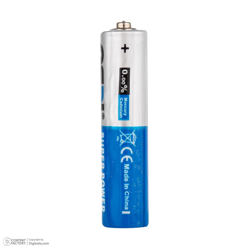 باتری نیم قلمی اوسل مدل Super Power R03P بسته 10 عددی