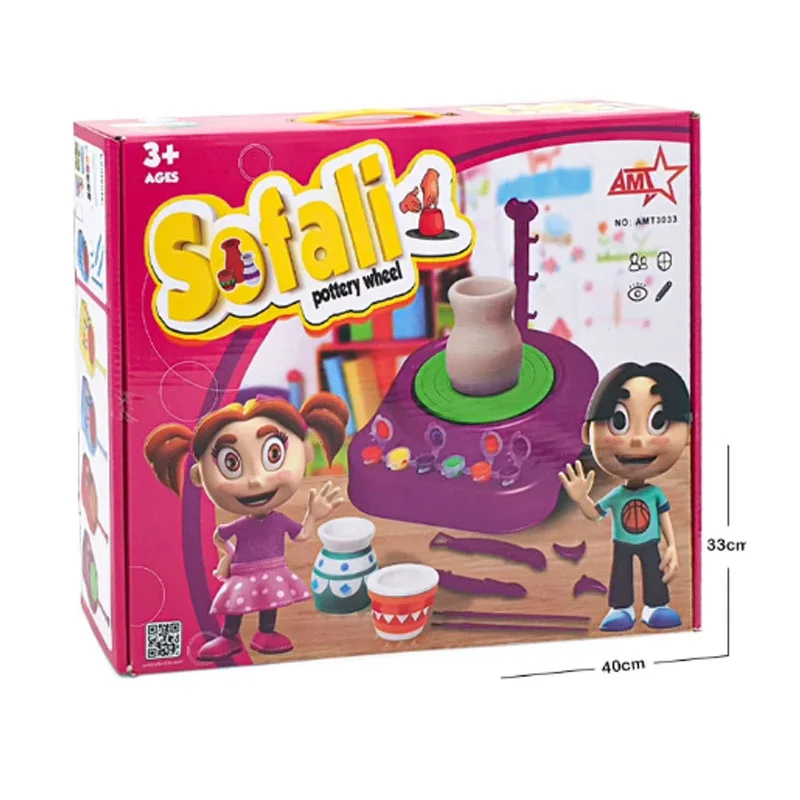 چرخ سفالگری آموزشی کودک مدل 3033 AMT