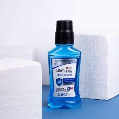 دهانشویه بزرگسال سفیدکننده (Silver Guard) برند لایف گارد