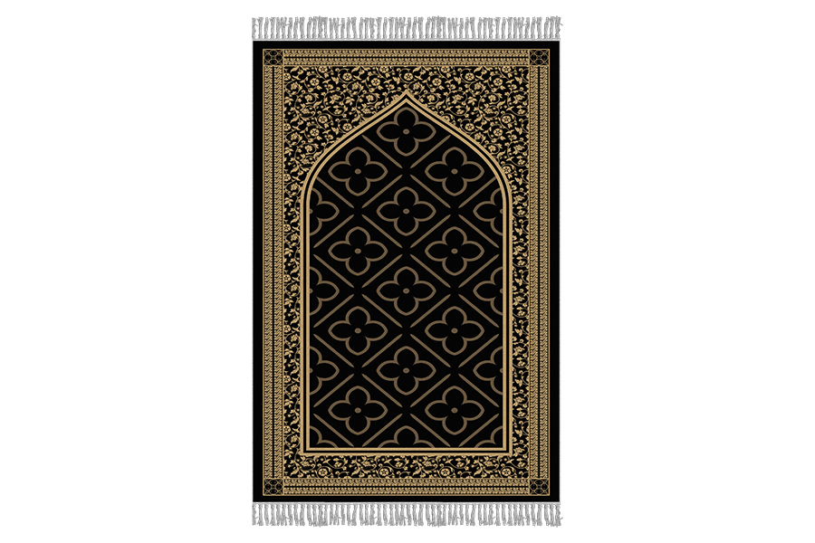سجاده هانوکس طرح گل چهارپر کد IFG.214.05