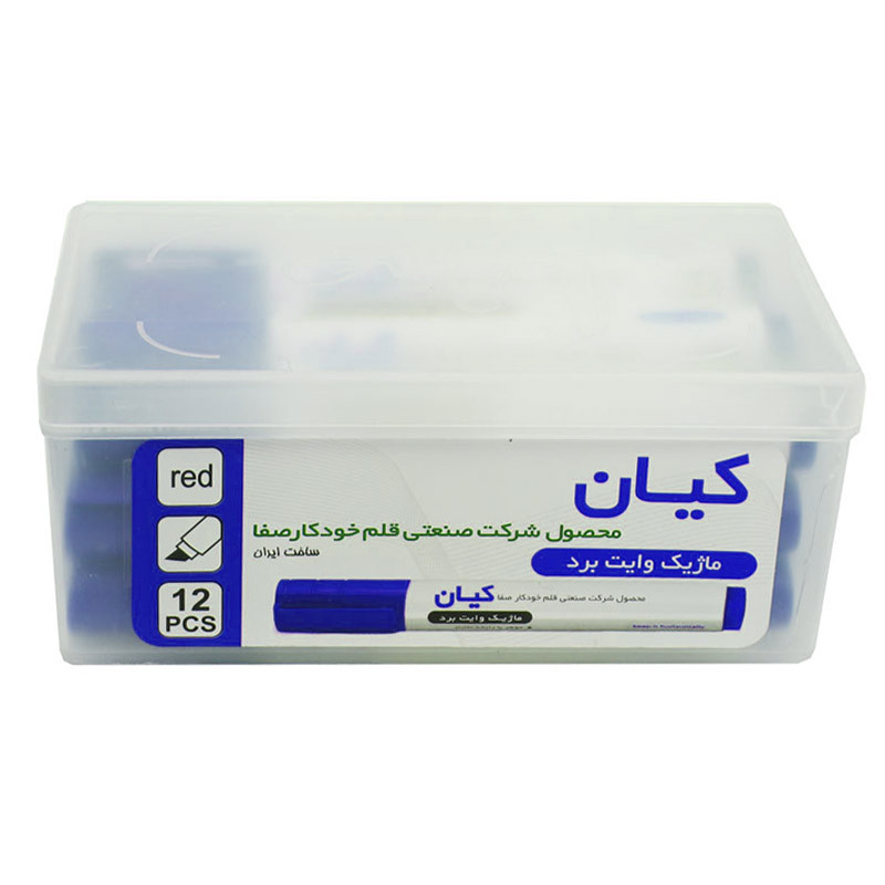 ماژیک وایت برد کیان مدل صفا بسته 12 عددی N9P