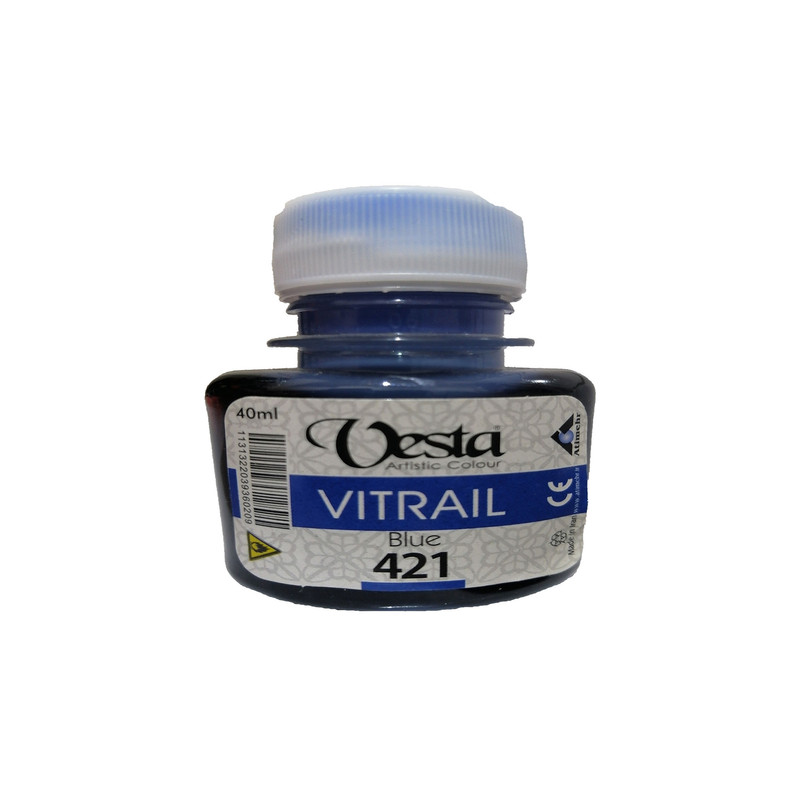 رنگ شیشه وستا کد 421 حجم 40 میلی لیتر D7F