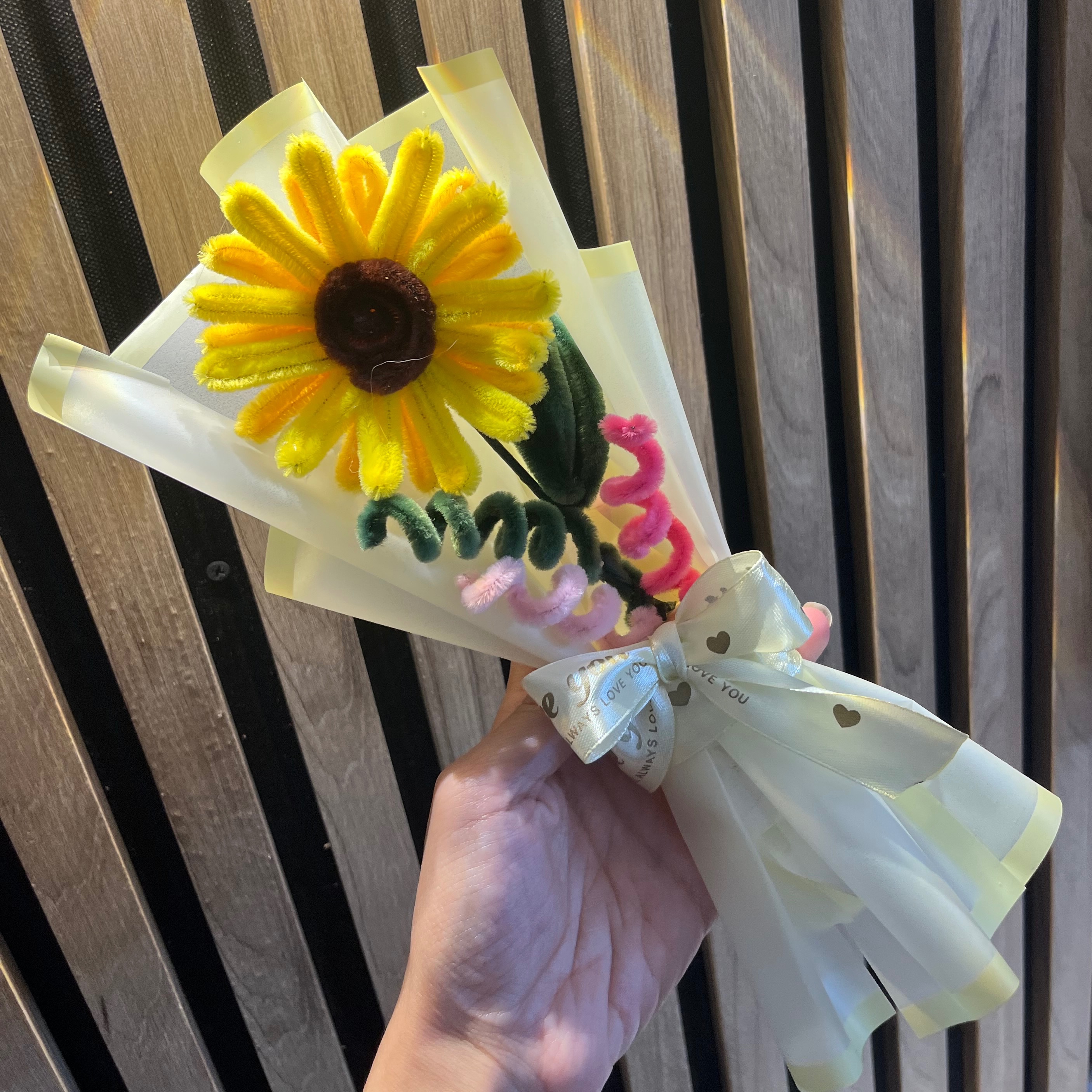 مینی دسته گل افتابگردون مخملی