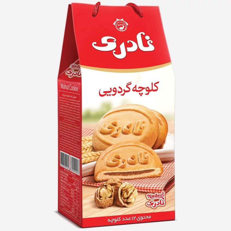 کلوچه ساکی 12 عددی گردوئی نادری 6260098400487