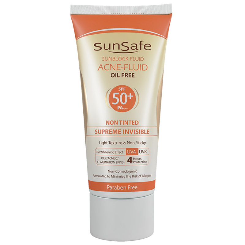 کرم ضدآفتاب سانسیف سری Acne Fluid مدل Supreme Invisible، حجم 50 میلیلیتر ارسال پستی پسکرایه