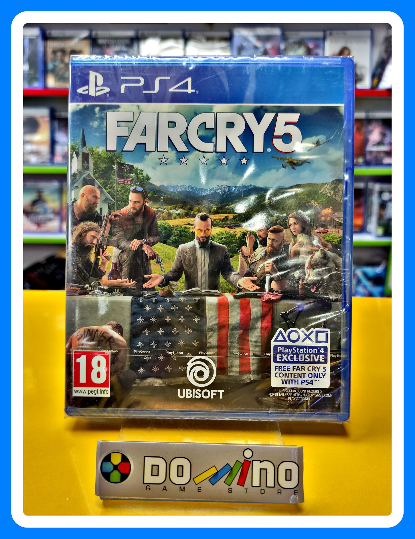 بازی Far Cry 5 آکبند PS4 - (پلمپ اورجینال. بیمه ارسال کالا. بسته بندی ضد ضربه)