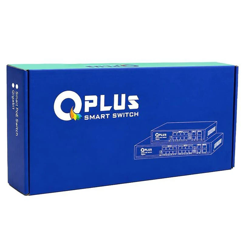سوییچ 24 پورت POE کیو پلاس مدل PL-P2402G-S2 | راهکار حرفهای برای شبکه و دوربین مداربسته