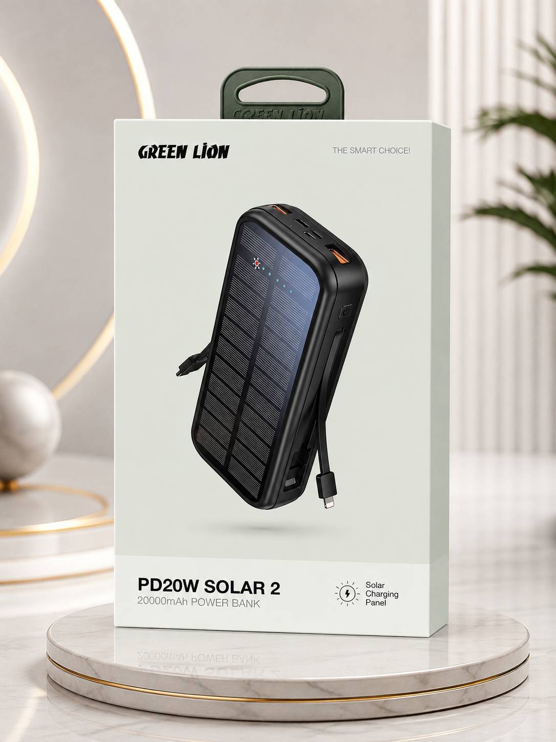 پاوربانک گرین لاین PD20W Solar 2