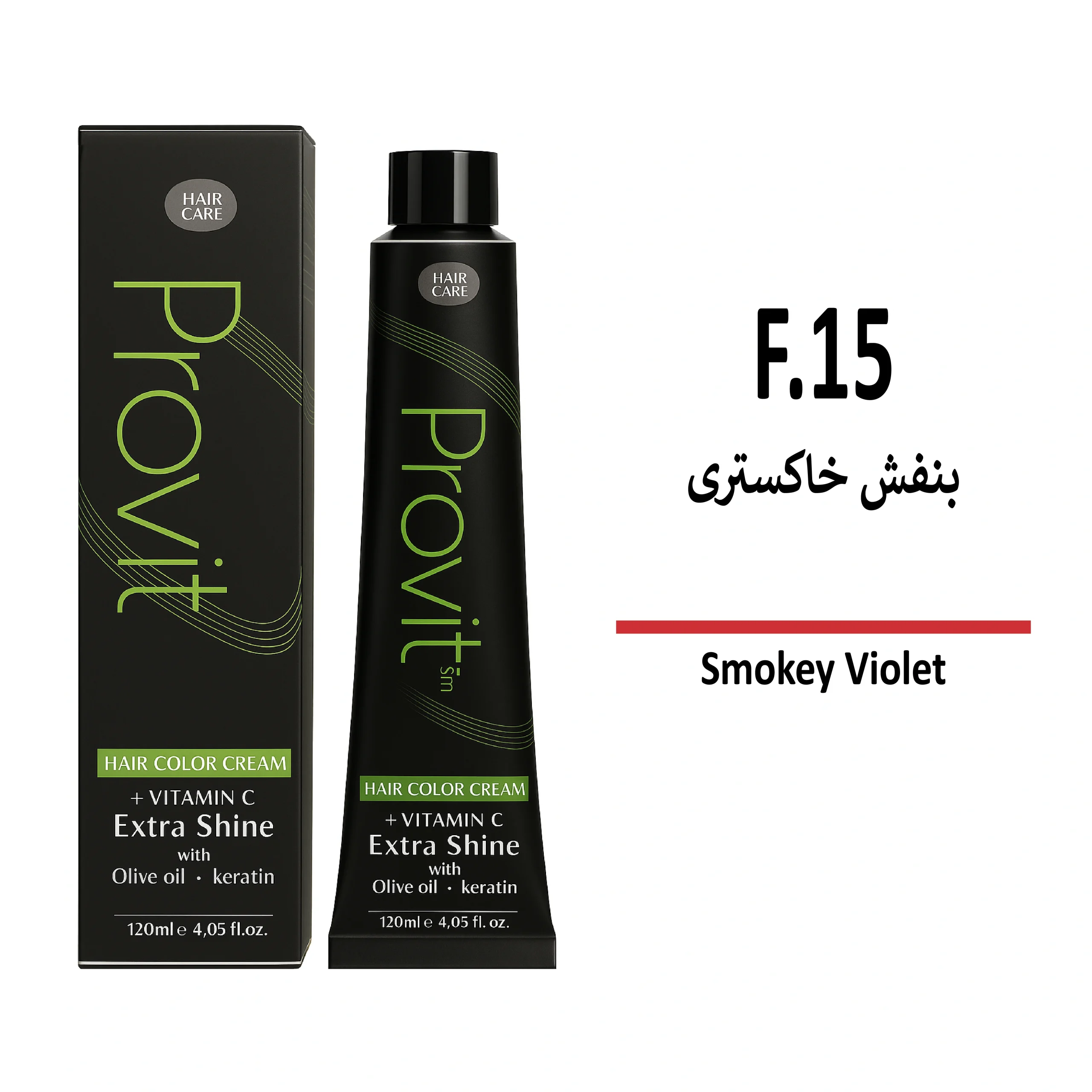 رنگ مو پرویت بنفش خاکستری F15