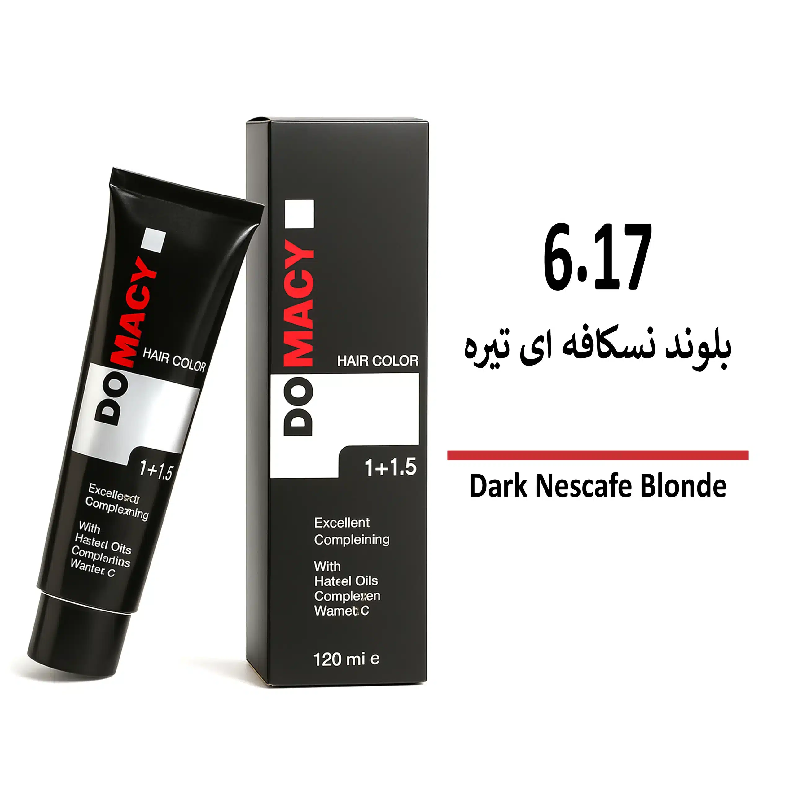 رنگ مو دوماسی بلوند نسکافه ای تیره 6/17