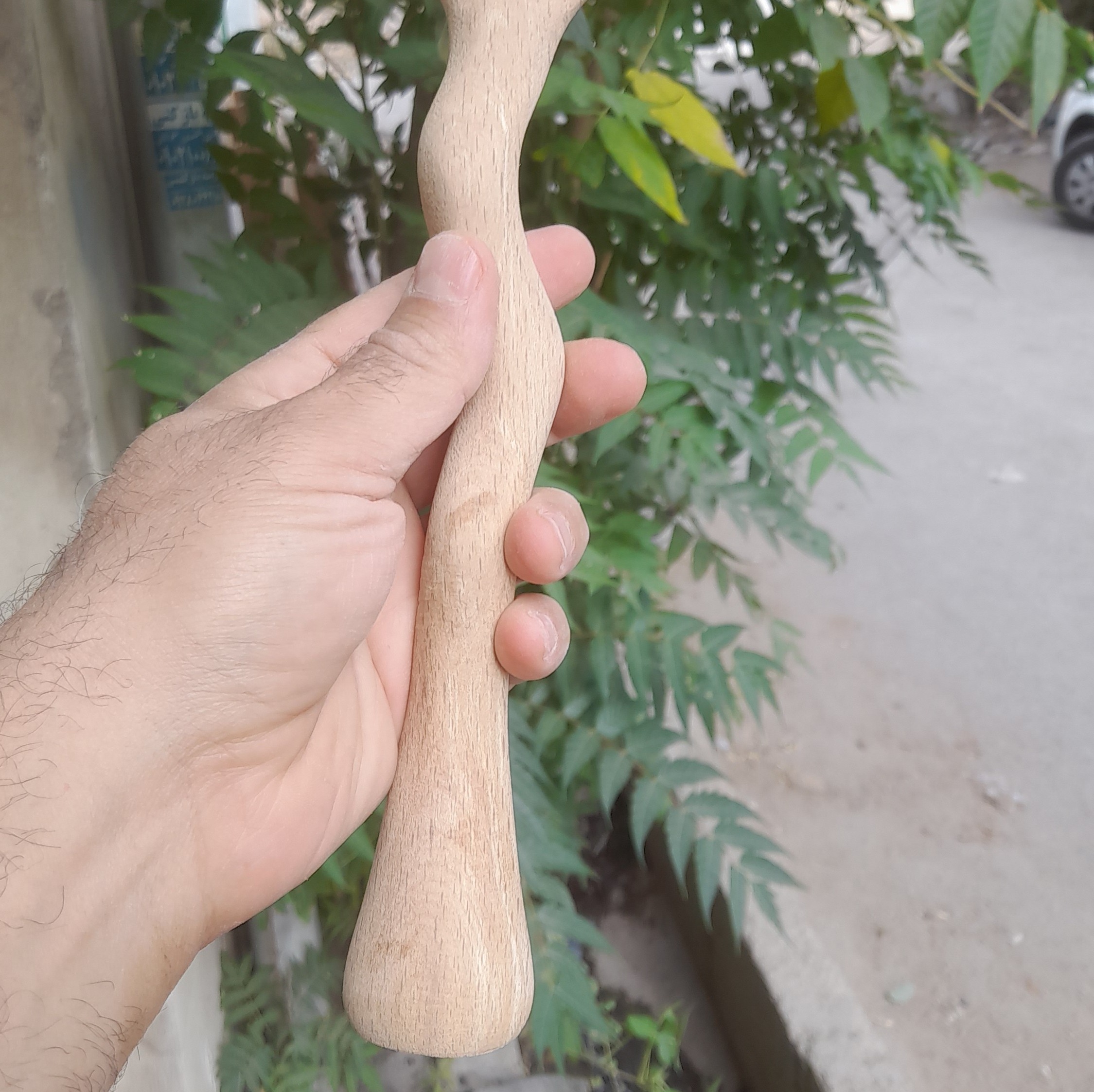 ملاقه چوبی دفرمه