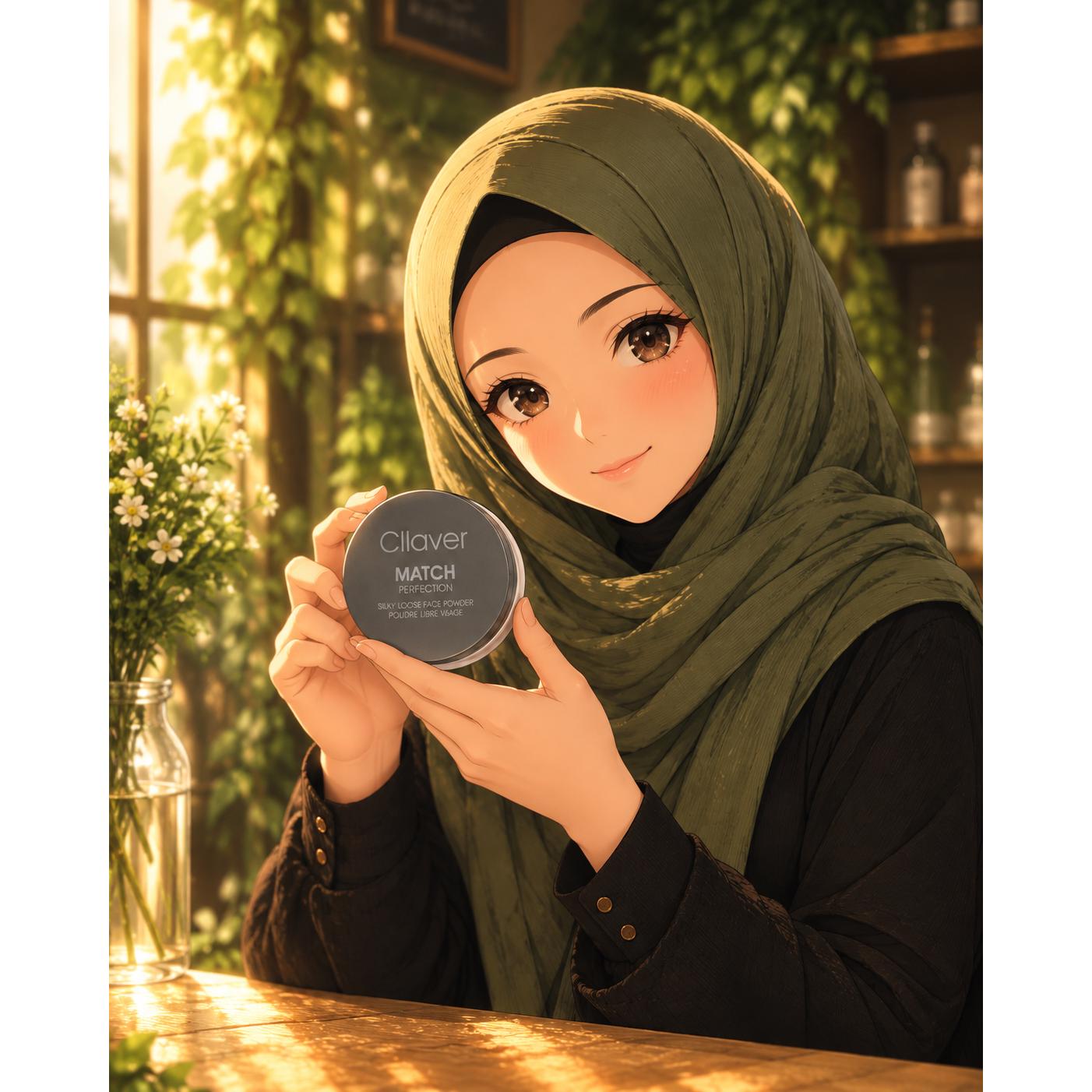 پودر فیکس کلاور ایتالیا سری لاکچری آینه دار کد 1 بیک روشن