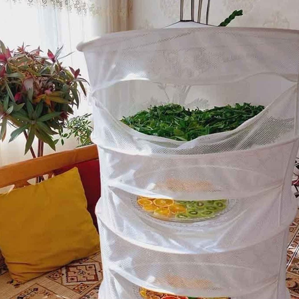  توری سبزی خشک کن و میوه خشک کن سه طبقه (پسکرایه)