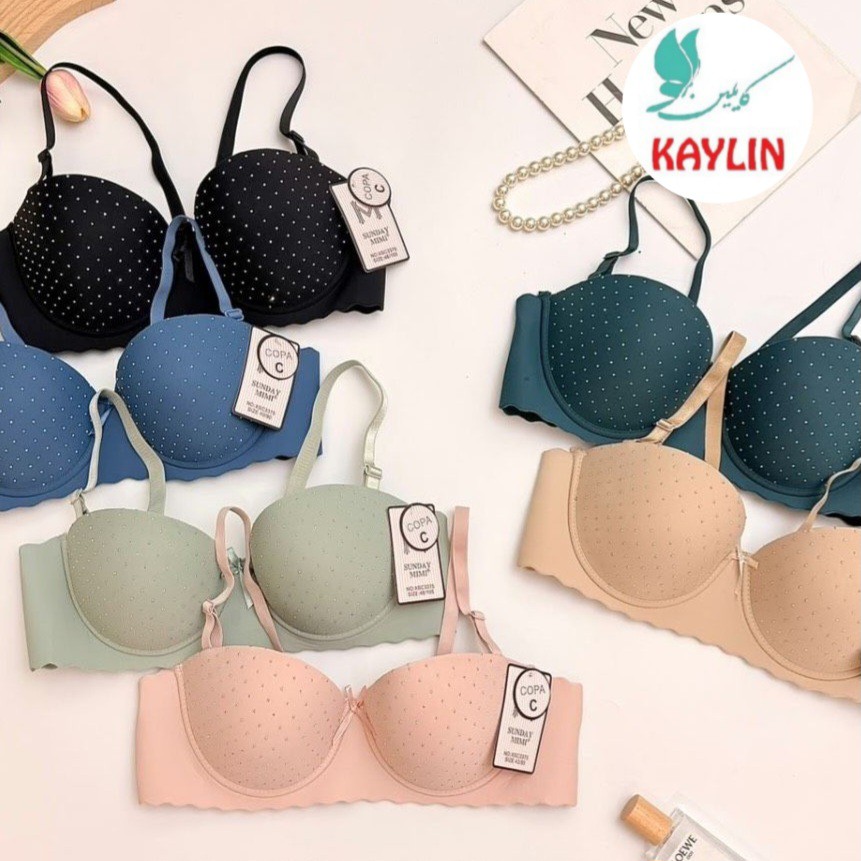 سوتین اسفنجی فنردار لیزری سایز 80تا95،سوتین اسفنجی مجلسی 