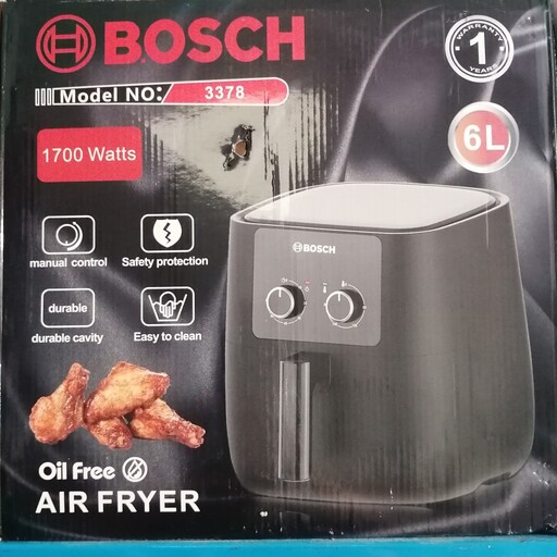 سرخ کن بدون روغن رژیمی بوش Bosch آلمان حجم 6 لیتری تنظیم دما و زمان ولومی بدنه مات کیفیت عالی ارسال رایگان