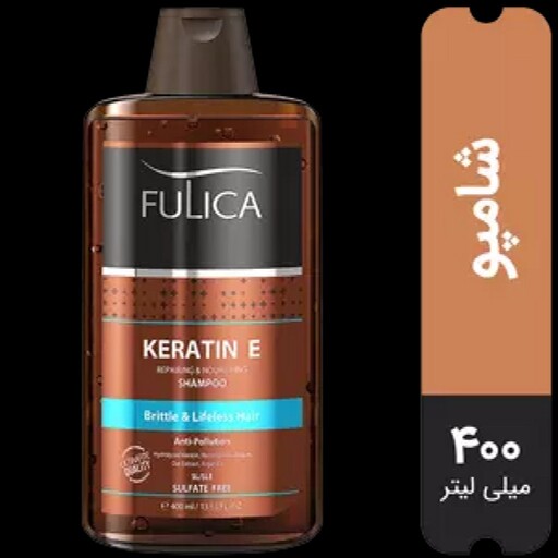 شامپو مو اسیب دیده keratin E فولیکا 400 میلی لیتر