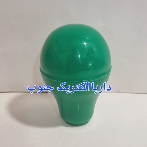 بدنه خام لامپ ال ای دی  همراه با پولکی رنگ سبز مناسب برای تولید لامپ 7وات الی 12وات