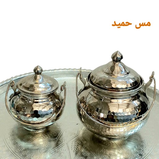 روغن دان مسی کروم شده سایز 1 زنجان