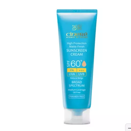 ضد آفتاب رنگی بژ طبیعی  SPF60 مات کننده پوست چرب سینره انقضا 1405