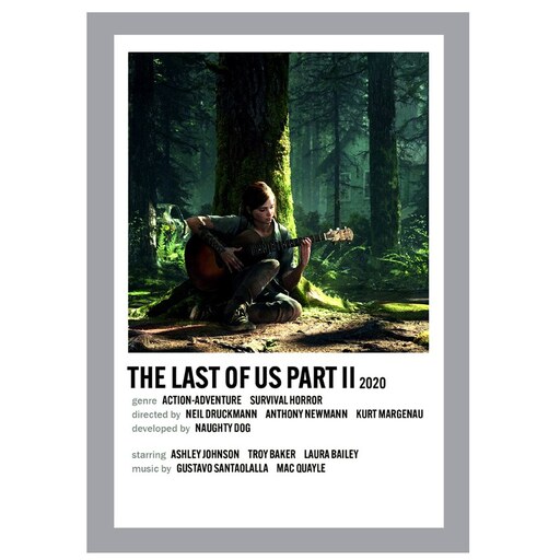 پوستر مدل the last of us 2 طرح الی Ellie کد 1 سایز  A6  کد 118