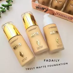 کرم پودر اورجینال  FADAILY truly matte foundation  قبل از ثبت سفارش موجودی بگیرید