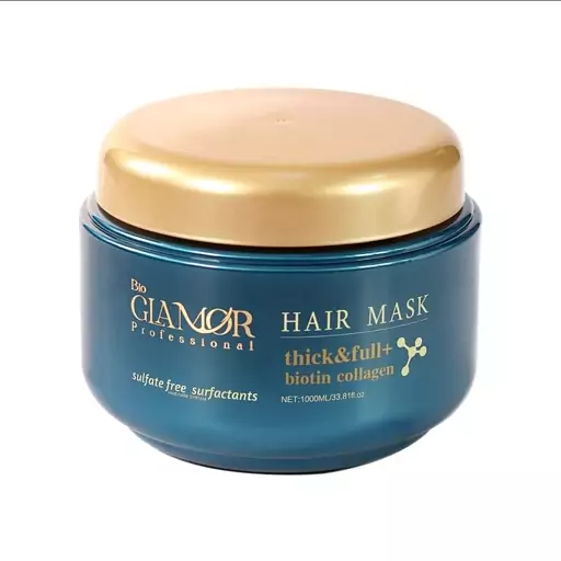 ماسک مو بیوتین و کلاژن گلامور بدون سولفات Glamor Hair Mask