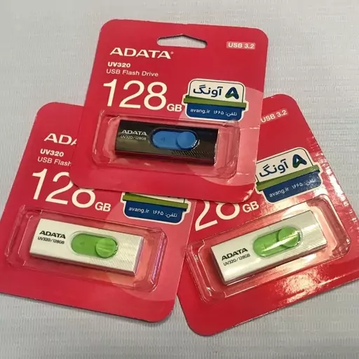 فلش 128 گیگ - ADATA (UV320) USB 3.2