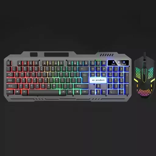 ست کیبورد و موس گیمینگ XP-Product 10400 RGB ا XP Wired Mouse And Keyboard XP-10400