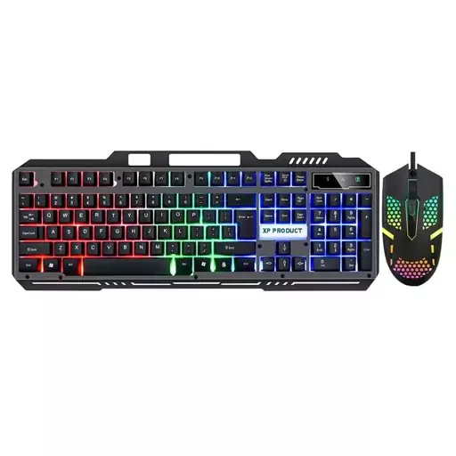 ست کیبورد و موس گیمینگ XP-Product 10400 RGB ا XP Wired Mouse And Keyboard XP-10400