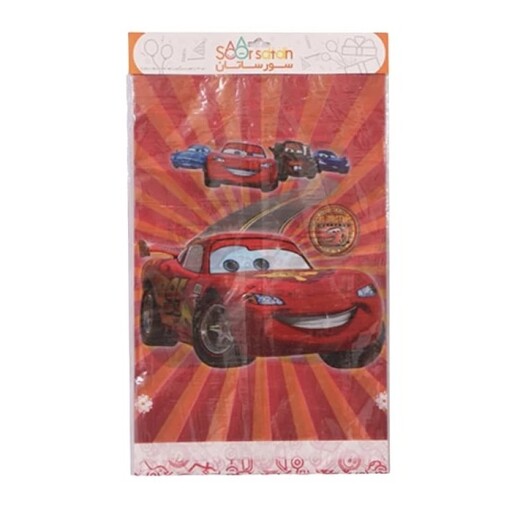 سفره یک بار مصرف سورساتان طرح ماشین مک کویین کد mcQueen