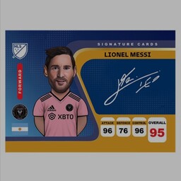 کارت فوتبالی کیمدی لیونل مسی 2024  سری امضا شده Lionel Messi .کمیاب.2024 
