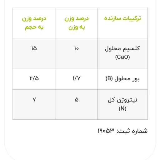 کود کلسیم بور مایع ایکس گرین (آمینو کابورون) 1 لیتری