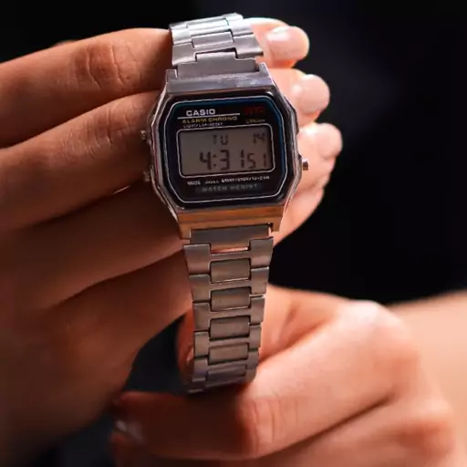 ساعت مچی دیجیتال بند استیل Casio